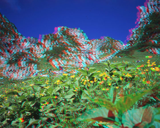 Mountain anaglyph